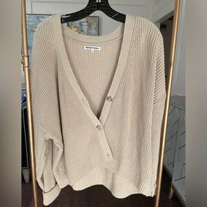 Reformation Cream Cardigan